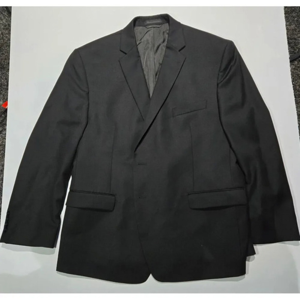 Classic Charcoal Gray Men's‎ Suit Blazer Business Professional  Formal Wear